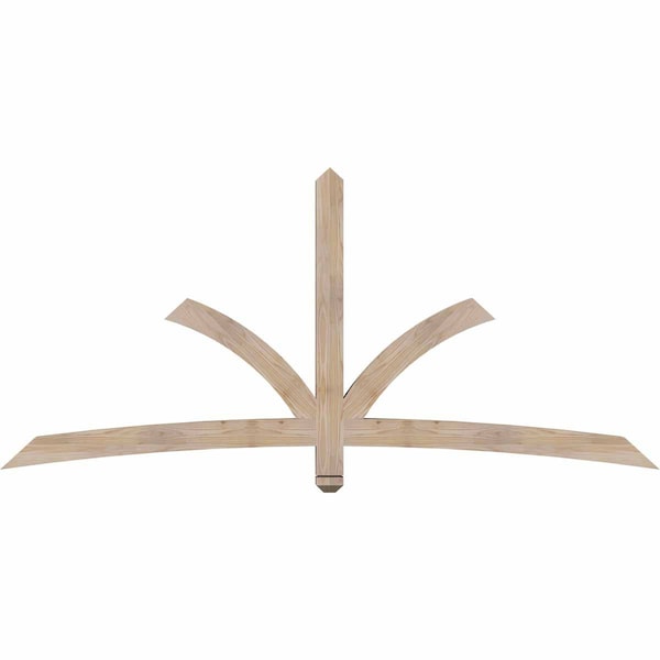 Ekena Millwork Davenport Smooth Timber Gable Bracket, Douglas Fir, 84"W x 38"H x 3 1/2"D x 3 1/2"F, 11/12 Pitch GBW084X38X0404DAV00SDF - main